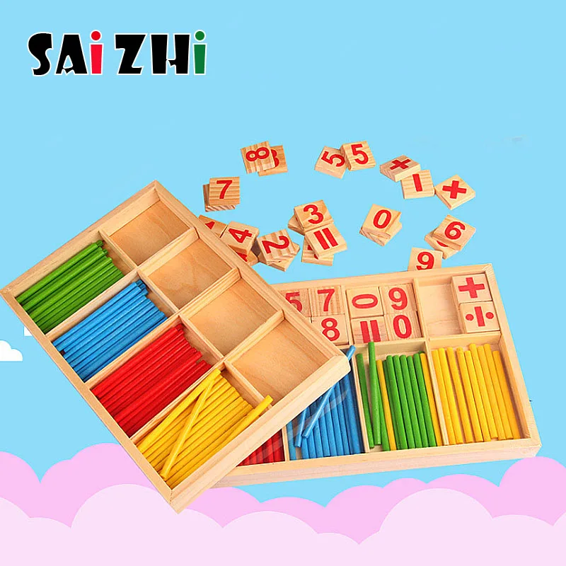 Saizhi игрушки Монтессори математика развивающие деревянные для детей головоломка