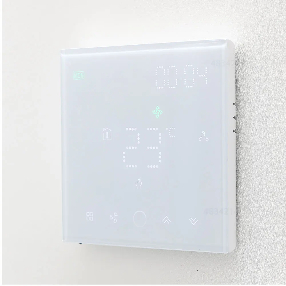 central, válvula de 24V 0-10V temperatura, ventilador