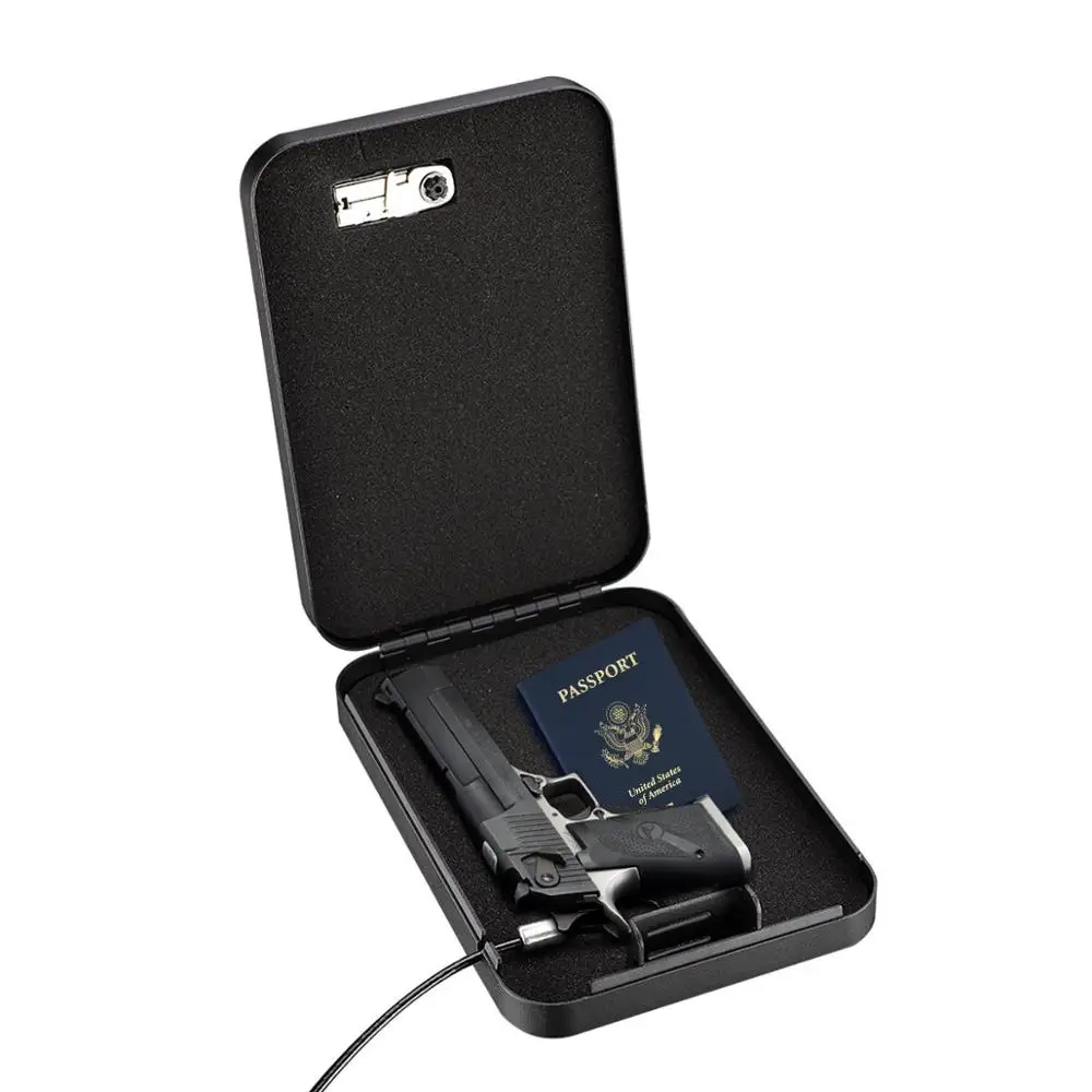 Комбо замок пистолет Сейф Коробка с пистолетом Сейф