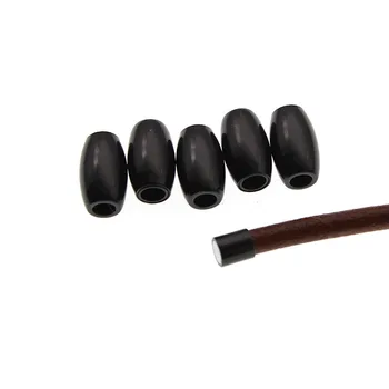 

10pcs Black Color Strong Magnetic Clasps Bracelets Necklace End Caps Clasps for DIY Jewelry Making, Fit Hole 4mm Leather Cord