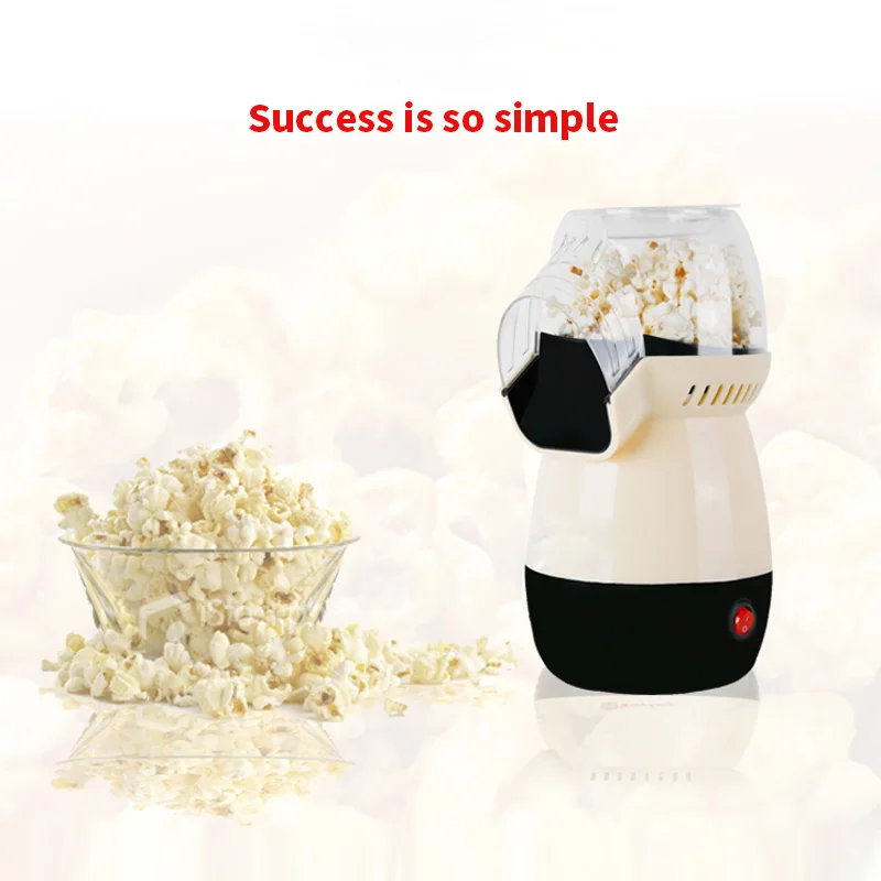 B301 Popcorn Machine Household Mini Popcorn Maker Automatic Hot Air Desktop Portable DIY Machine