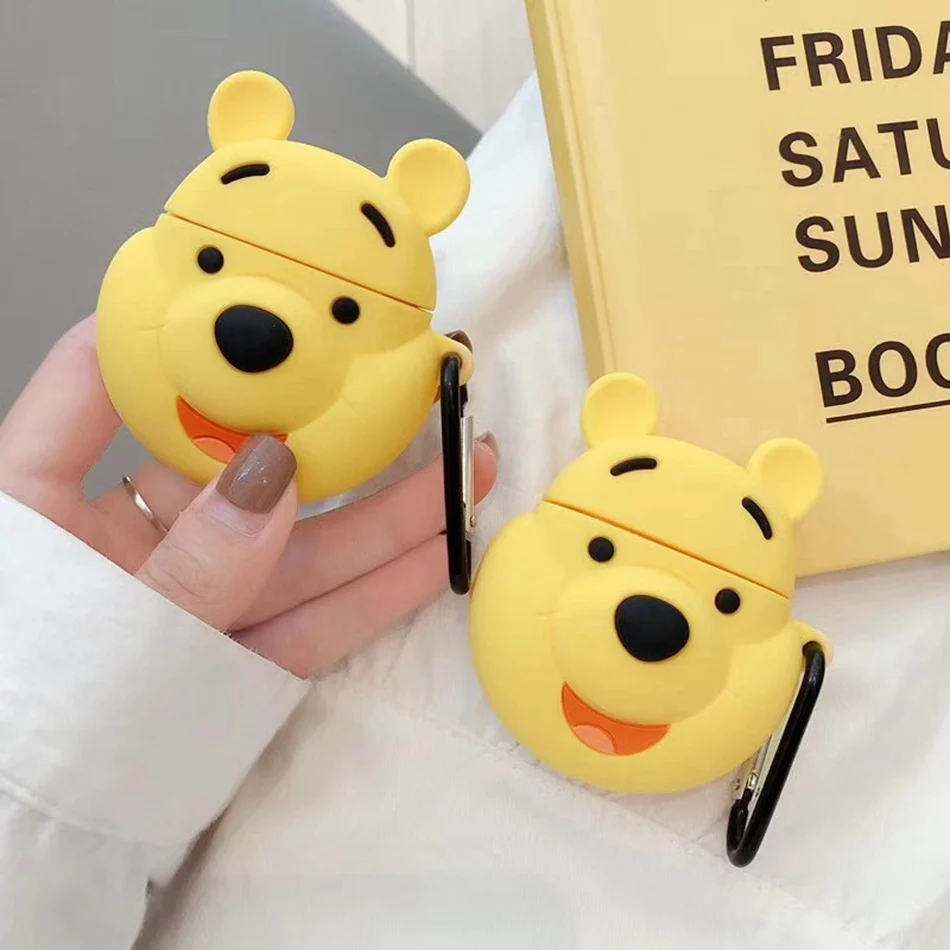 3D силиконовый чехол для наушников s для AirPods 2 Чехол милый мультяшный Поросенок Кот для Apple Air Pods чехол для Earpods чехол для наушников кольцевой ремешок