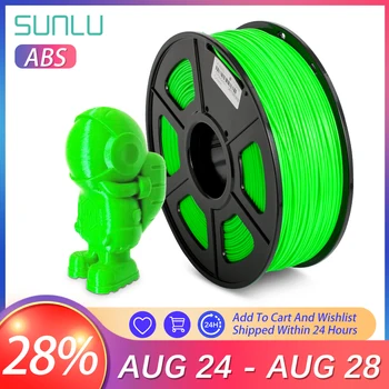 

SUNLU ABS 3D Printer Filaments 1.75mm 2.2LBS/1KG with Spool Black ABS Filament