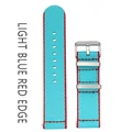 Light blue red edge