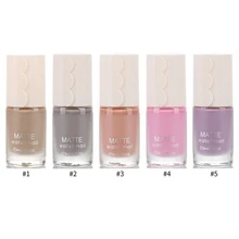 Лучшие горячие продажи матовый набор гель-лаков для ногтей пастельный красный желтый небесно-голубой розовый матовый верхний слой лак для ногтей 9 мл- MS