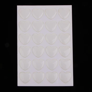 

Crystal Clear Round Heart Adhesive Circle Epoxy Dome Sticker for Bottle Caps