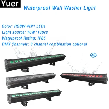

4Pcs/Lot 15W IP65 Waterproof DMX Control LED Wall Washer Light Disco Club Bar luces Stage Light Family Party Landscape Light