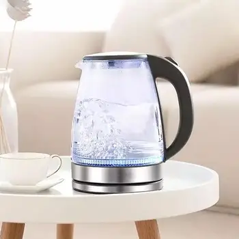 

Stainless Steel Glass Electric Kettle Off Automatically Handheld Anti-hot Electric Kettle Household Kitchen Tools