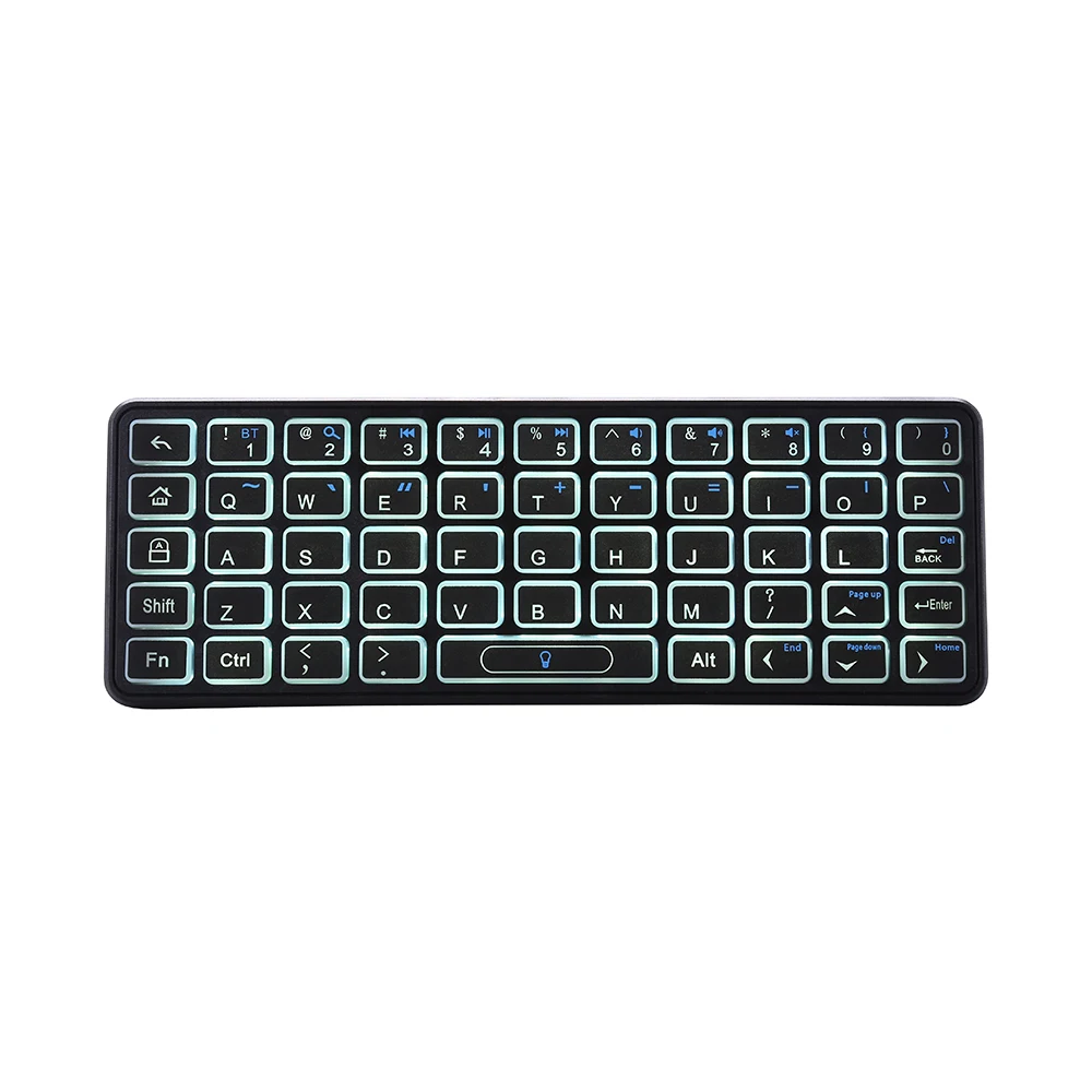 Koop Originele iPazzPort Mini Draadloze Bluetooth Toetsenbord met Achtergrondverlichting voor XiaoMi Box Ondersteuning Windows Mac OS Linux
