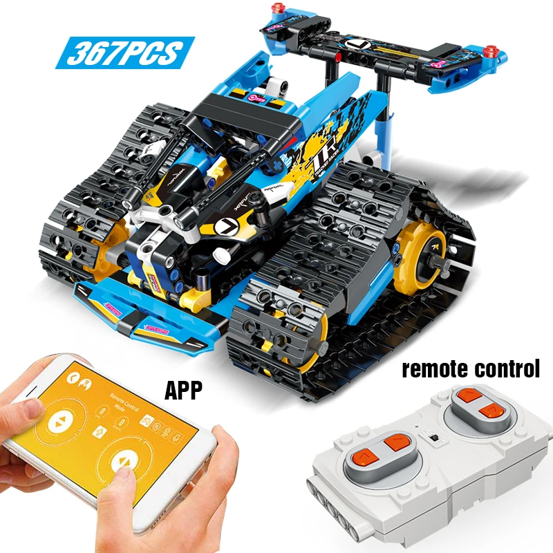 

RC Batmobile Stunt Racer Fit Legoinglys Technic 42095 Car Building Blocks Creator Ideas Christmas Toy Bricks