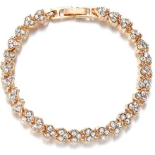 Модные браслеты в римском стиле для женщин, ювелирные браслеты с кнопками, Кристальные подарочные браслеты с брелоками