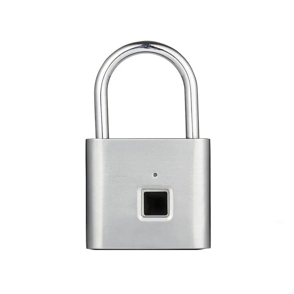 

Smart Fingerprint Lock Keyless USB Rechargeable Door Fingerprint Lock Padlock Security Luggage Anti-Theft Bag Case E1E9
