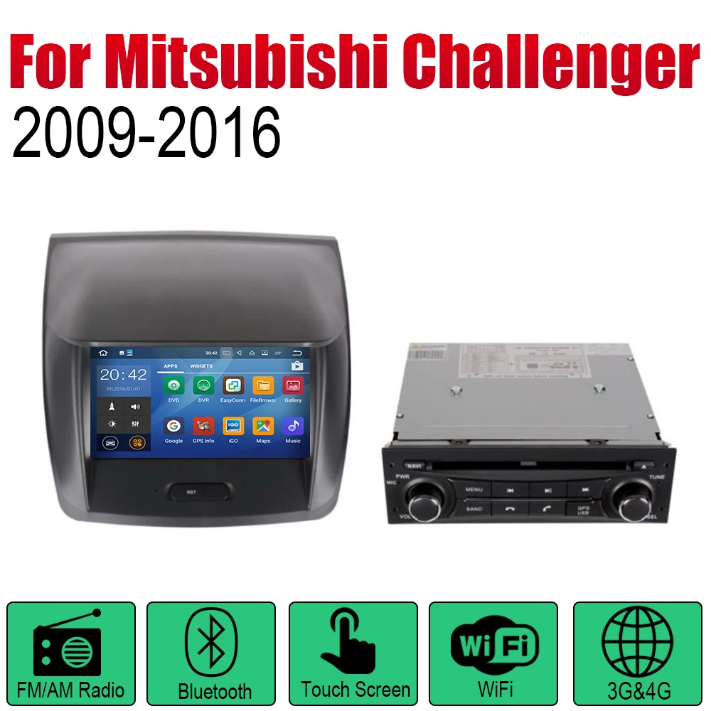 Автомобильный DVD GPS навигатор ZaiXi Android для Mitsubishi Challenger Nativa 2009 ~ 2016 проигрыватель