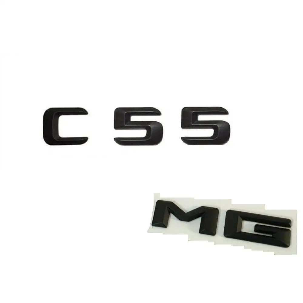 Черные буквы C 55 для /// AMG багажник значок эмблема Эмблемы Mercedes C55 Для | Автомобили и