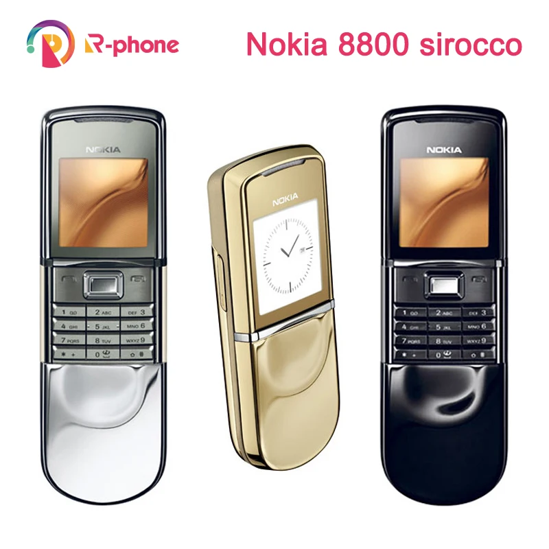 Оригинальный разблокированный мобильный телефон NOKIA 8800 Sirocco GSM трехдиапазонная
