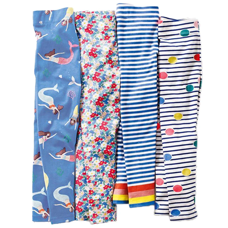 Little maven/брюки для маленьких девочек; детские трикотажные хлопковые Стрейчевые штаны в полоску с буквенным принтом и животными для маленьких девочек; 11031