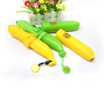 

Fashion Creative Umbrella New Strange Gift Banana Umbrella Fruit Child Girl Student Umbrella