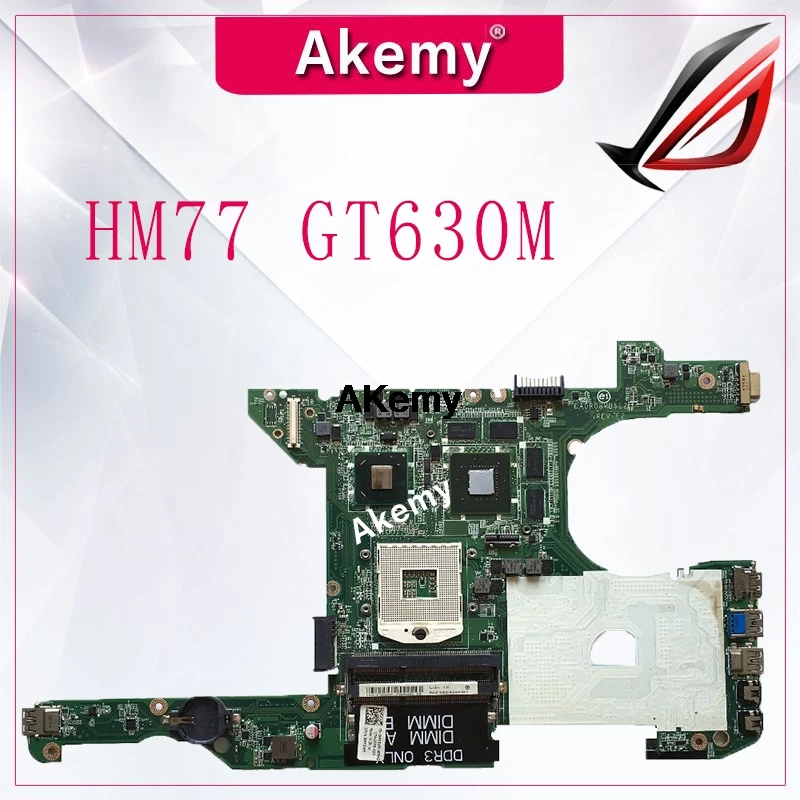 

DR0R08MB6E2 motherboard For DELL 14R 5420 7420 Laptop Motherboard DA0R08MB6E2 HM77 GT630M original Test mainboard