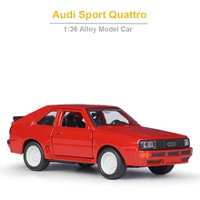 

1/36 Audi Sport Quattro Alloy Sports Car Model Toy Pull Back Car Toy Simulation Alloy Car Model Christmas Kids Toy Car Gift