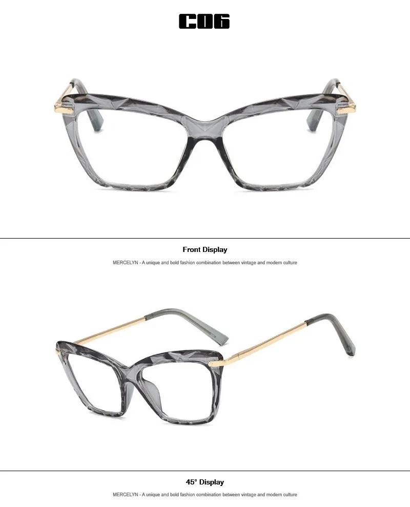 Модные оправы для очков для женщин дизайнерские женские очки кошачий глаз Роскошные Брендовые очки «кошачий глаз»