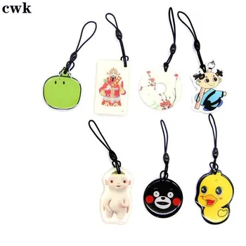 Multiple Patterns 125KHz T5577 EM4305 ID Writable Rewritable Keyfobs RFID Card Tag Waterproof Key Ring Tags Access Control Card 1