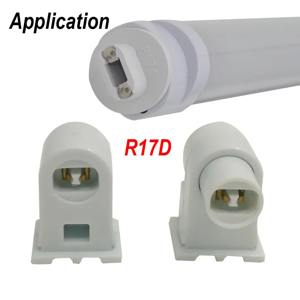 4-48 Pairs R17D HO Socket Tombstone Holder T8 T10 T12 LED Bulbs Adapter Fittings 