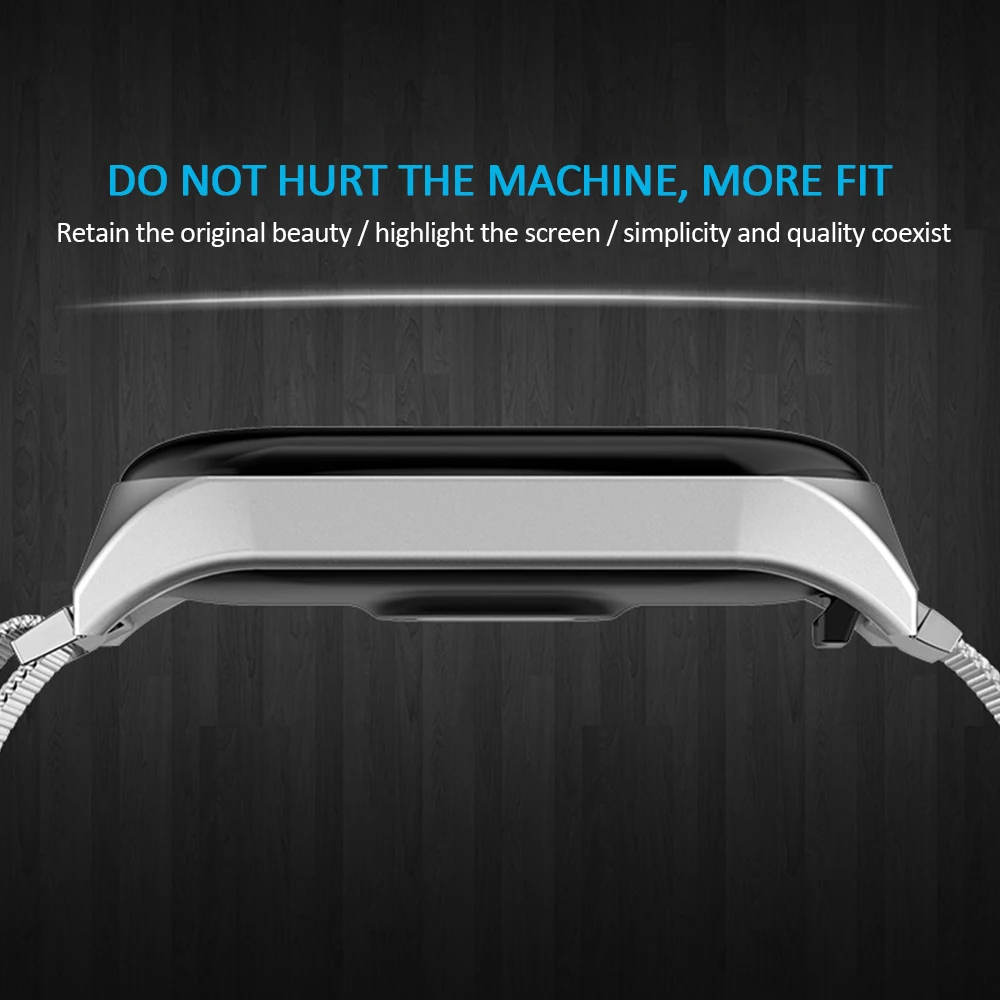 Смарт-часы ремешок для Xiaomi Mi 3 4 металлический ремешок браслет из нержавеющей стали магнитный всасывающий сменный ремешок аксессуары