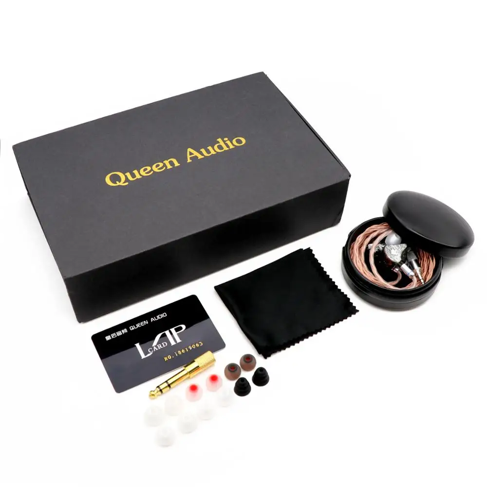 Queen Audio QM80 8BA сбалансированные арматуры HiFi наушники-вкладыши со съемным 0,78 мм 2Pin кабелем