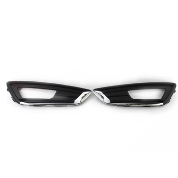 

Front Foglight Grille Cover Black Left Right Fog Lamp Cover for 2015-2018 Models Car Accessories Parts