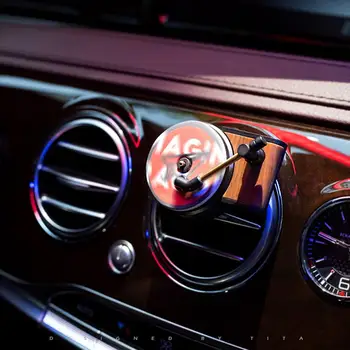 

harmless Record Player Aromatherapy Car Air Vent Marine Fragrance Diffuser Tablets Holder Car Rotary Diffuser Car Interior Acces