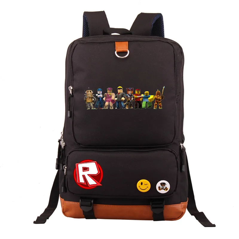 

Roblox School Bag Foreign Trade for Backpack Schoolbag Travel Bag a Generation of Fat Wholesale Customized