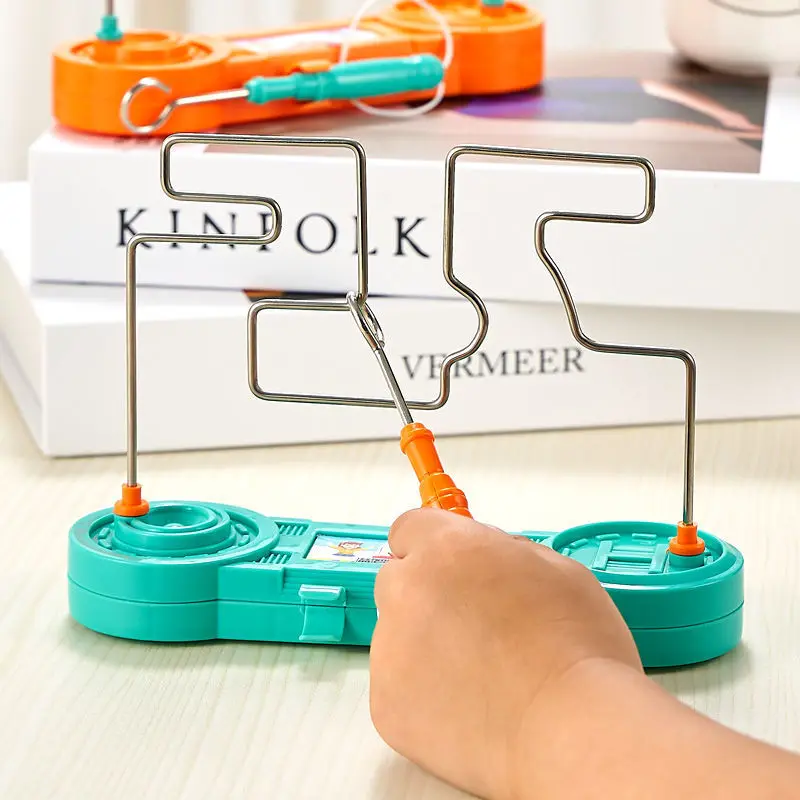 Children's concentration training toys Firewire impact electronic track Electromagnetic electric bump maze Hand-eye coordination