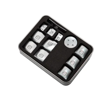 

Protection Window panel trim Cover Set Auto Silver Full Door Lift Switch