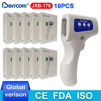 

10PCS Berrcom Global Version Non-contact Infrared Thermometer Household Baby Medical Electronic Accurate Measure Temperature