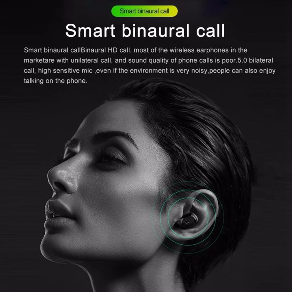 AKEY XG20 Bluetooth наушники беспроводные для телефона светодиодный музыкальные
