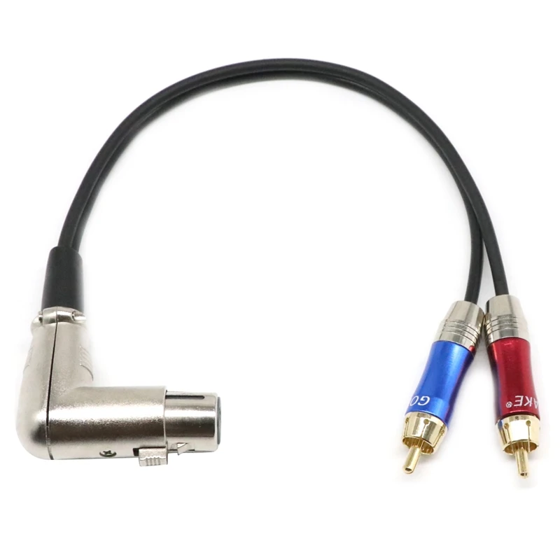 Аудиокабель адаптер аудиокабель для микрофона 90 градусов XLR / RCA|Кабели VGA| |