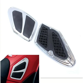 

Chrome Tank Trim With Knee Pads For Honda Goldwing GL1800 F6B 2012-2017 2013 2014 2015 2016