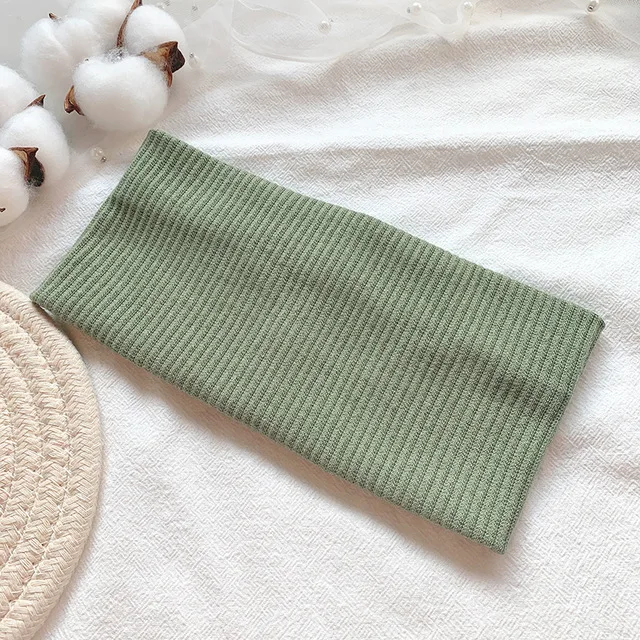 

Fashion Style High Elastic Sports Hair Band Female Sweat Candy Color Headband Popular Striped Yoga Hair Accessories