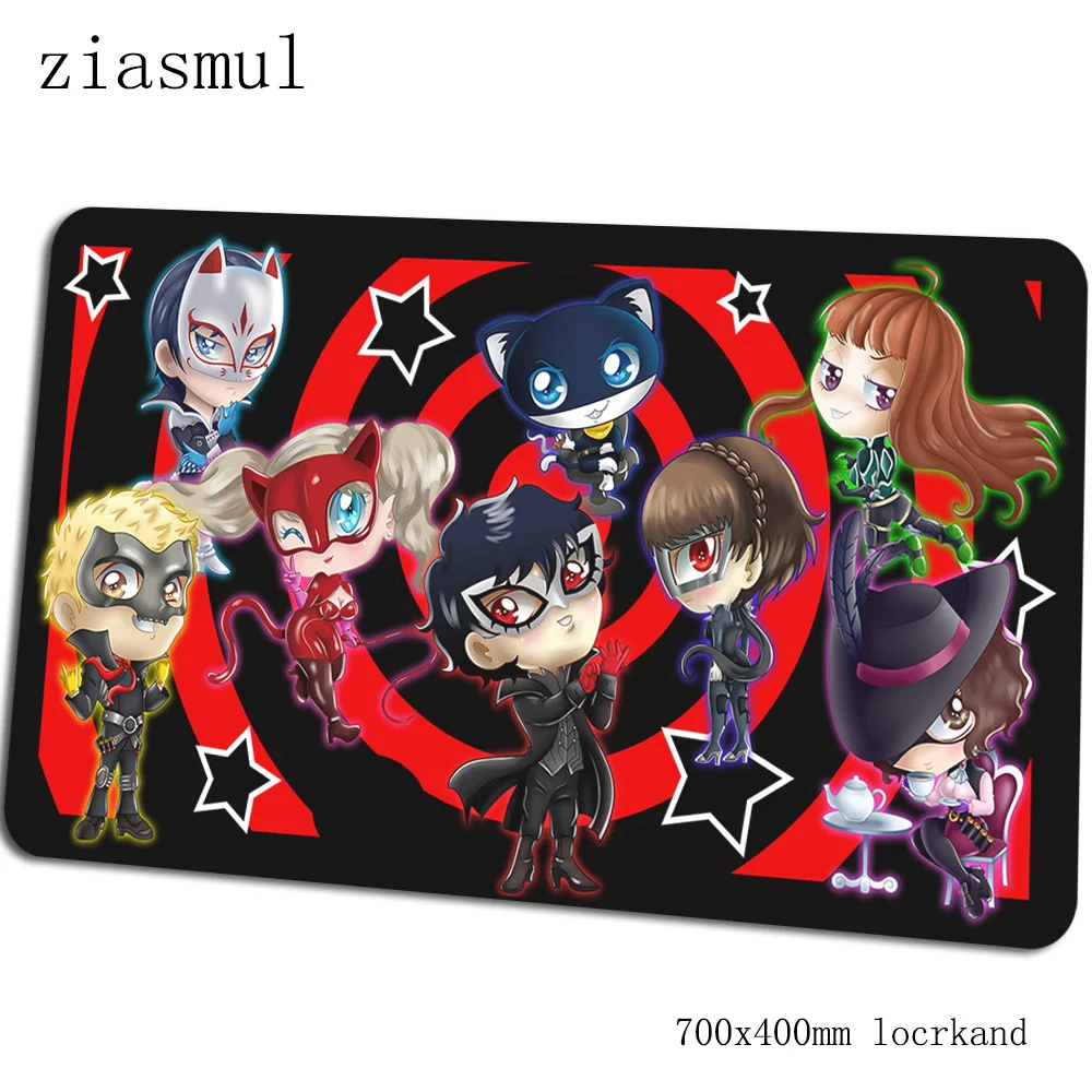 Persona 5 Коврик для мыши Инди-поп компьютерный коврик 70x40 см игровой коврик большой мультфильм клавиатура со встроенной мышью игры ПК геймер стол - Цвет: Size 700x400x2mm