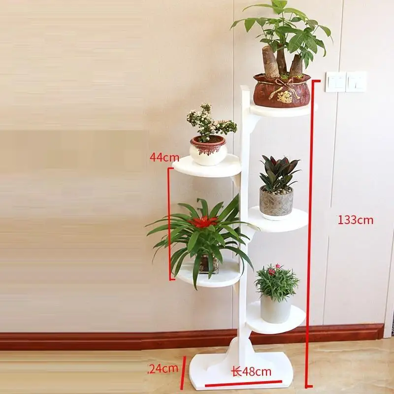 Saksi Standi Estante Flores Plantas Etagere Plante Indoor Estanteria Para Macetas напольная стойка для балкона Цветочная полка для растений - Цвет: Version M