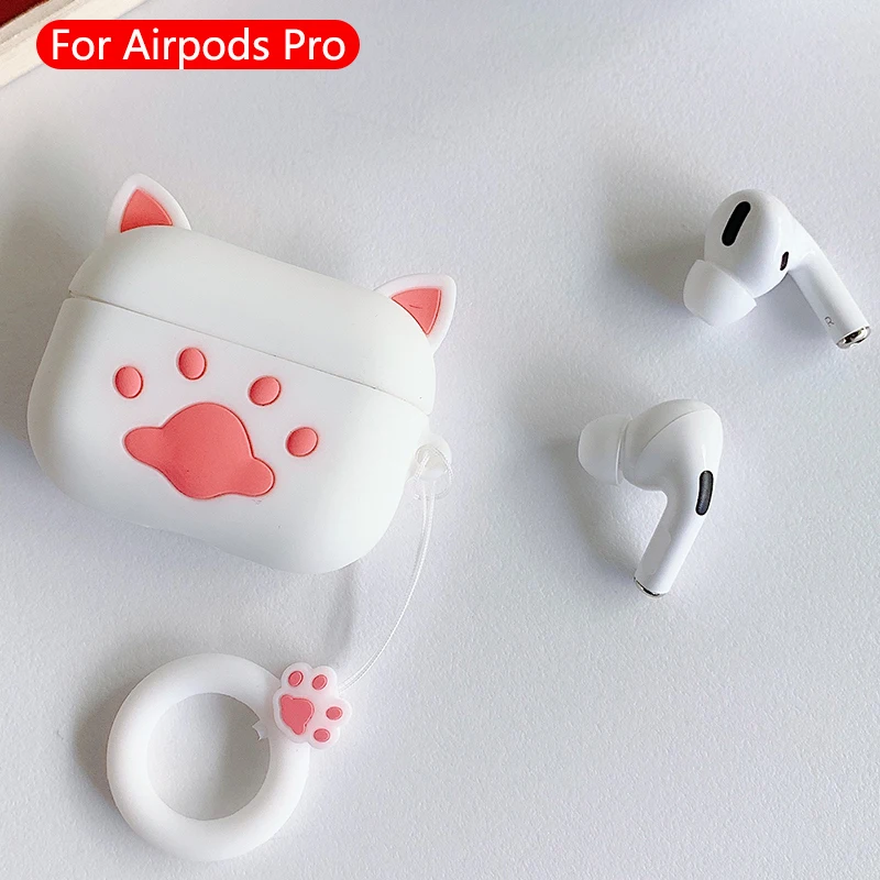 1043 Милые Мультяшные беспроводные bluetooth-наушники airpods pro Чехол защитный чехол для Apple Airpods Pro гарнитура силиконовый мягкий чехол - Цвет: 1043
