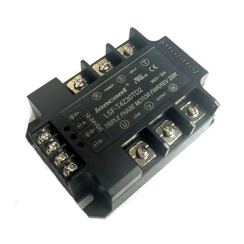 

Intelligent three-phase 3KW AC motor forward and reverse solid state relay module 30A, isolation voltage ≥2000VAC