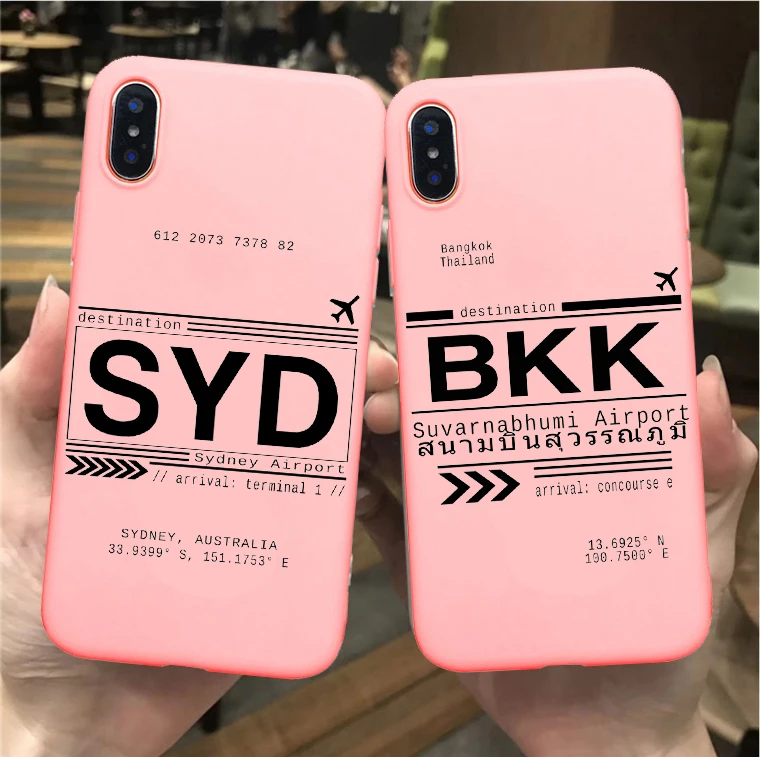 SYD Дубай международный аэропорт звонки письма конфеты розовый мягкий ТПУ чехол