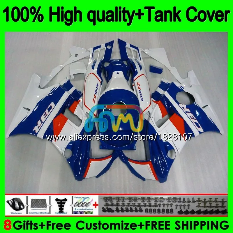 F2 Обтекатели+ майка для HONDA 600CC CBR прохладный синий 600F2 CBR 600 FS 91 92 1991 1992 1BS. 209 CBR600 F2 CBR600F2 93 94 1993 1994