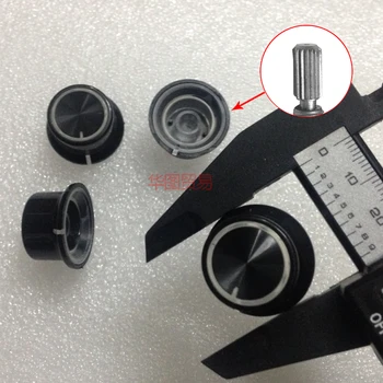 

switch cap diameter 25*15MM potentiometer high-grade transparent button knob cap flower flower shaft adjustment knob hole 6mm