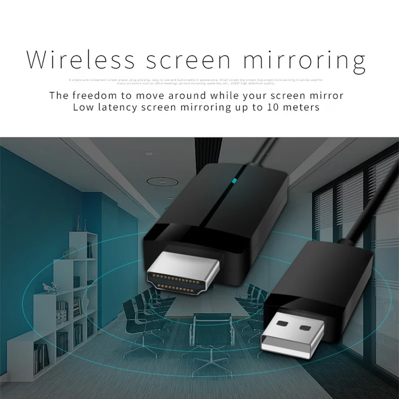 Беспроводной дисплей адаптер V2 приемник HDMI+ USB порт для microsoft GK8899