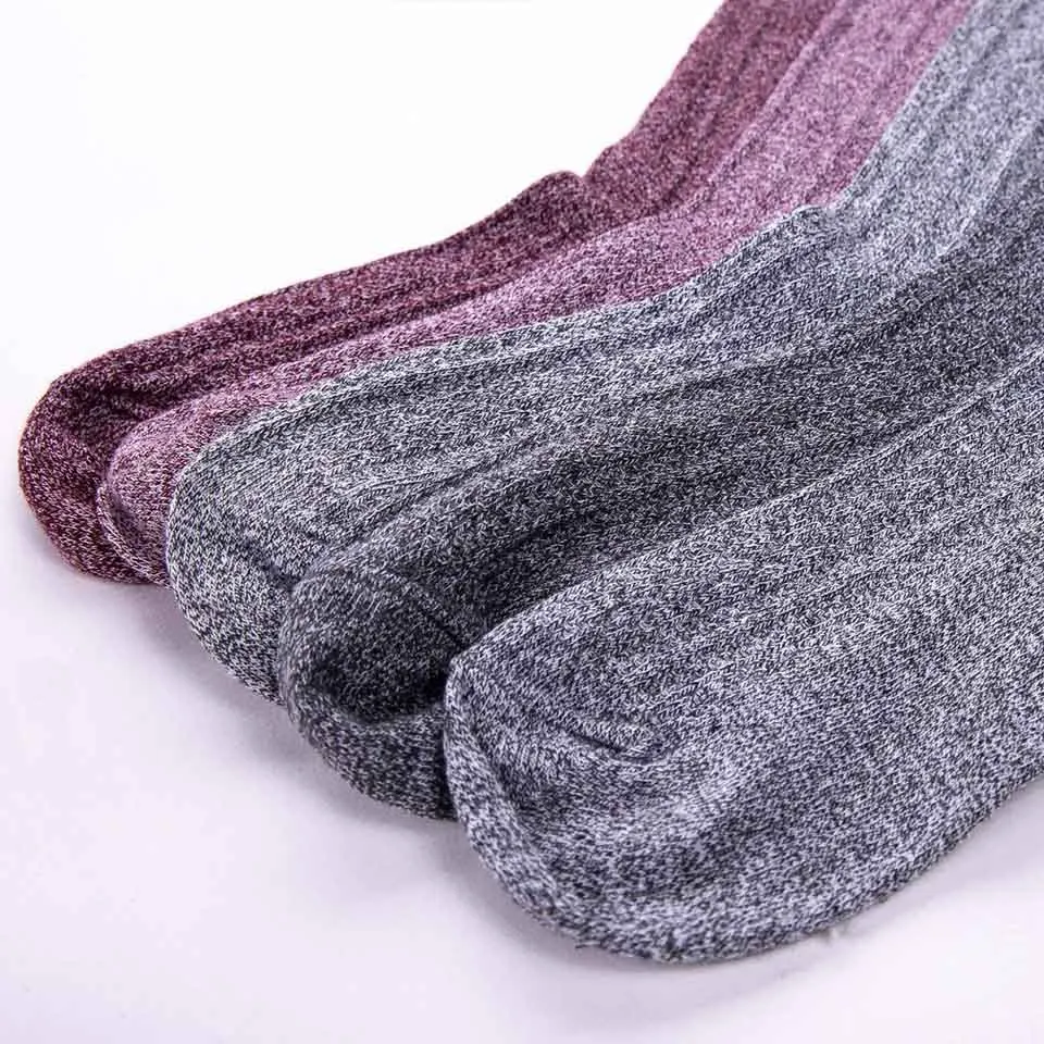 Ladies Knee High Lace Socks Women Over Knee Socks Thigh High Thick Lovely Girl Knitting Long Stockings Fashion