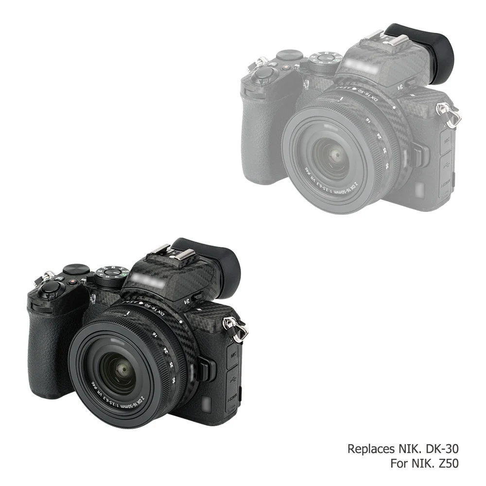 Soft Silicone Estendido Câmera Eyecup Viewfinder Ocular para Nikon Z50 Dk30 Long Eye Cup Substitui Eyeshade Protector Novo - Image 5