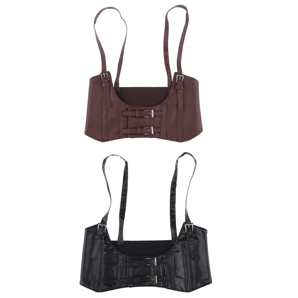 Corset Underbust With Shoulder Strap Support Belt Cincher Waist Reduction