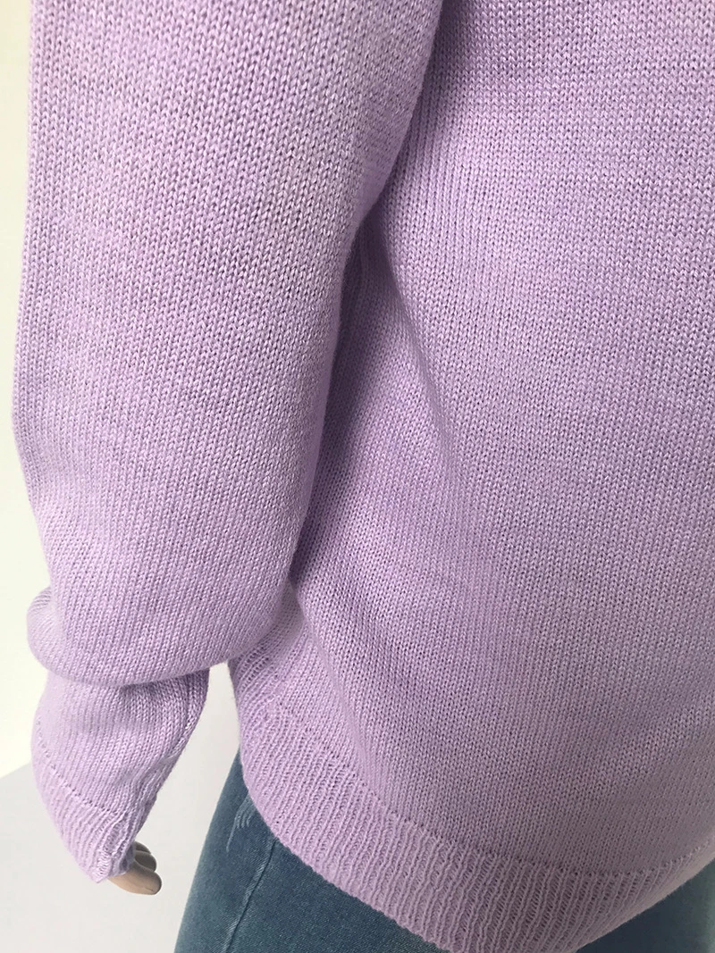 Плюс размер свитера с v-образным вырезом пуловеры женские с длинным рукавом Повседневные однотонные вязаные осенне-зимние теплые свитера